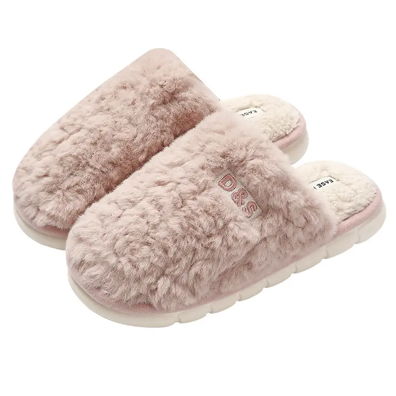 Cotton Slippers Women's Winter 2024 New Indoor Home Moon Non-slip Thickened Bottom Plush Slippers Autumn - Image 14