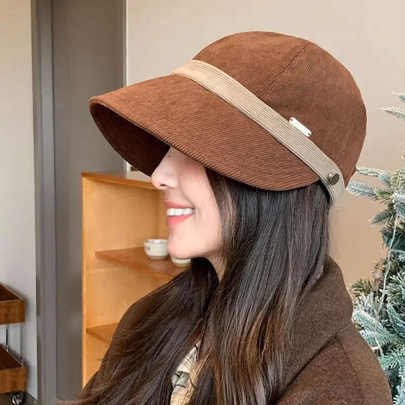 Women's Korean Style Fisherman Hat Cold-proof Warm Cap