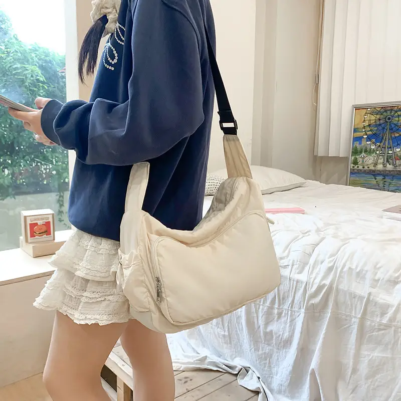 Nylon Shoulder Crossbody Bag Large Capacity 2024 - Image 9