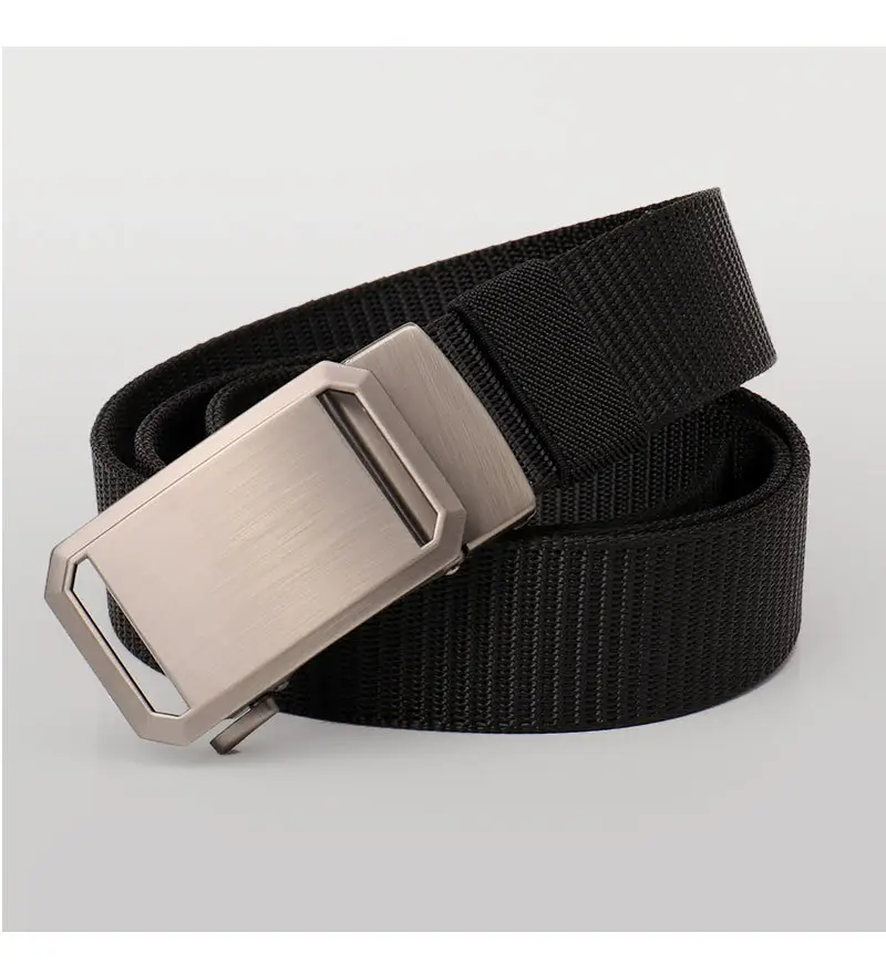 Men's Green Nylon Mountaineering Belt with Silver Buckle — feature 16