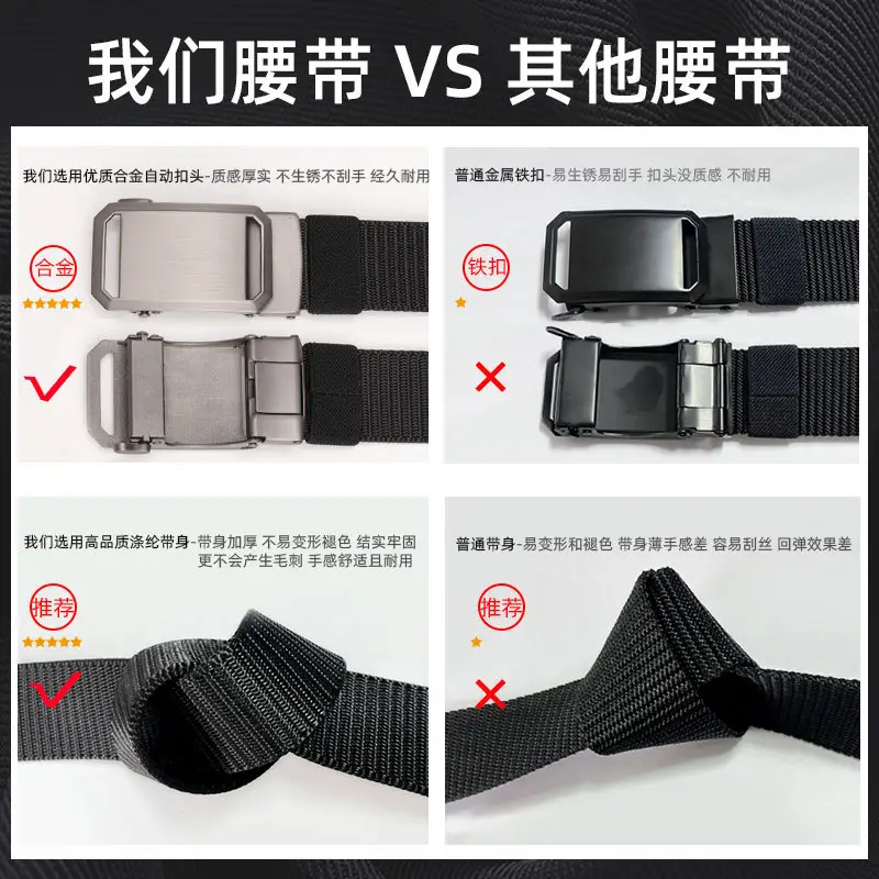 Men's Green Nylon Mountaineering Belt with Silver Buckle — feature 5