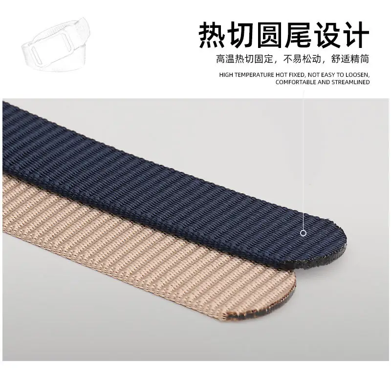 Men's Green Nylon Mountaineering Belt with Silver Buckle — feature 7