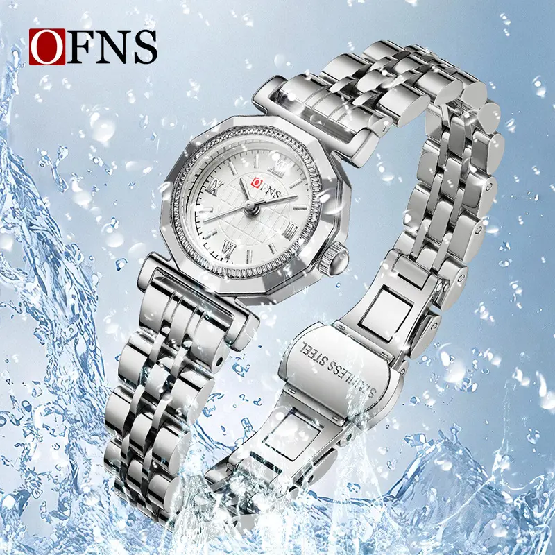 Women's Roman Scale Waterproof Quartz Watch with Black Belt - Image 17