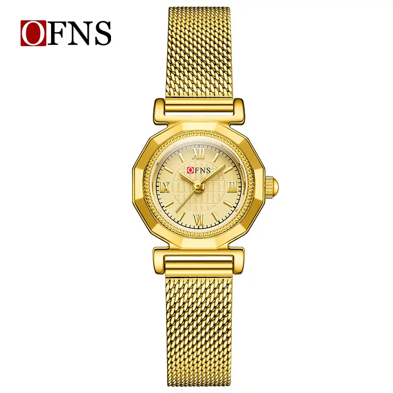 Women's Roman Scale Waterproof Quartz Watch with Black Belt - Image 11