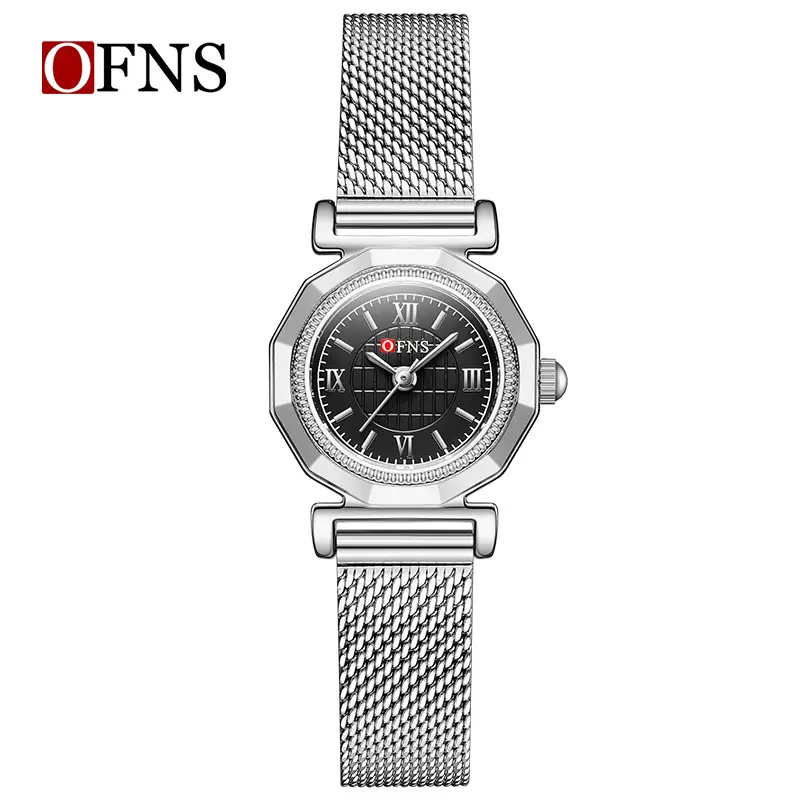 Women's Roman Scale Waterproof Quartz Watch with Black Belt - Image 13