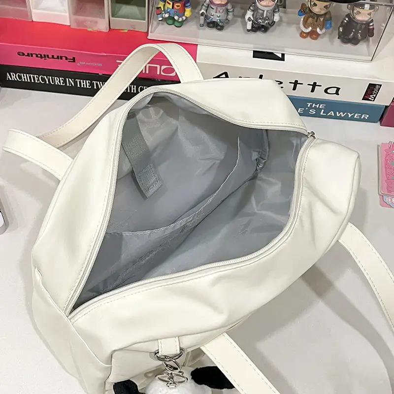 Cat Embroidered Light Blue Shoulder Bag for Women — feature 29