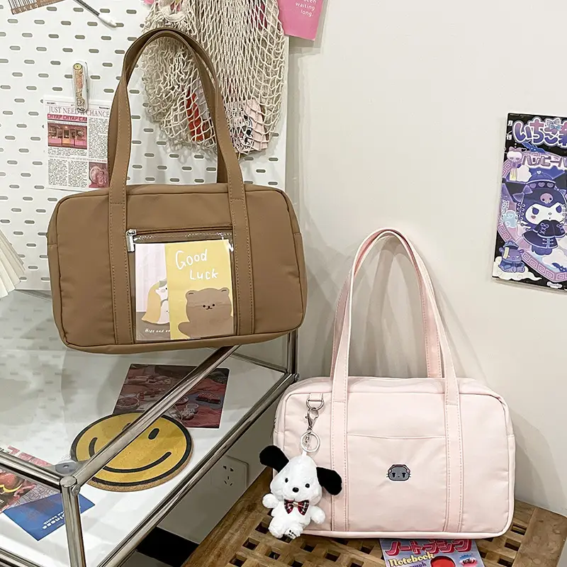 Cat Embroidered Light Blue Shoulder Bag for Women — feature 44