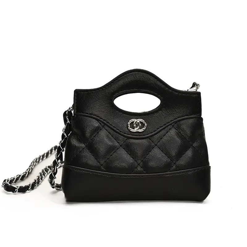Red Quilted Rhombus Shoulder Bag for Girls - Image 13