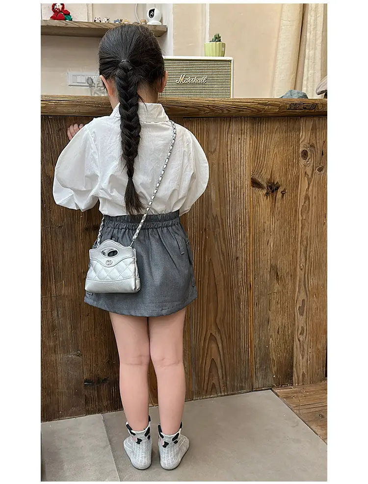 Red Quilted Rhombus Shoulder Bag for Girls — feature 10