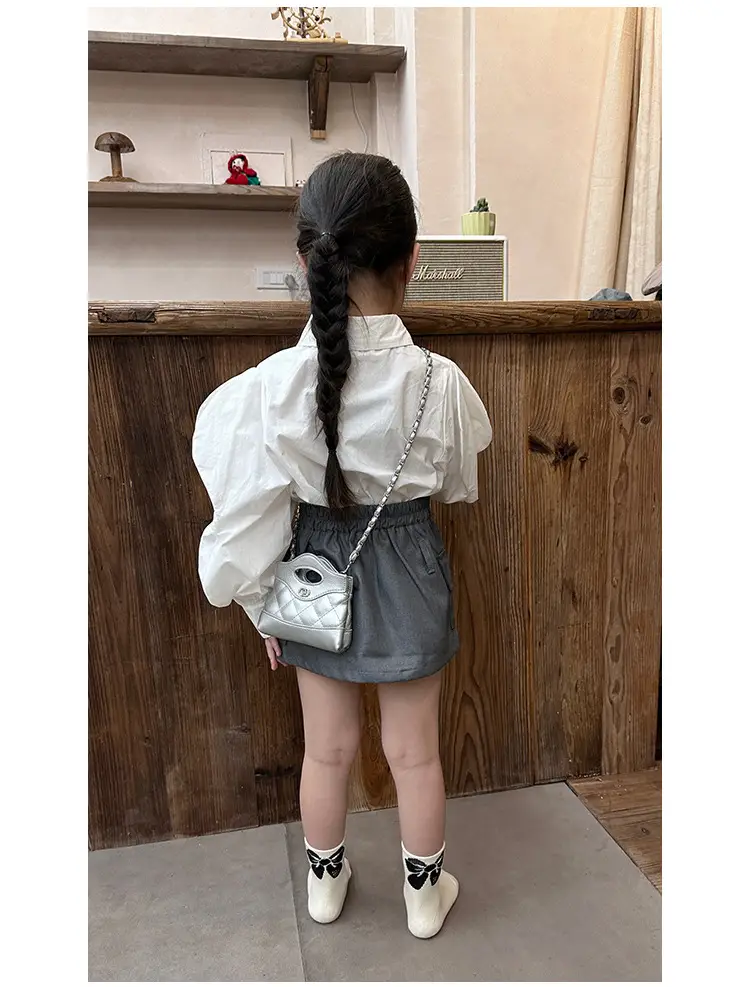 Red Quilted Rhombus Shoulder Bag for Girls — feature 16