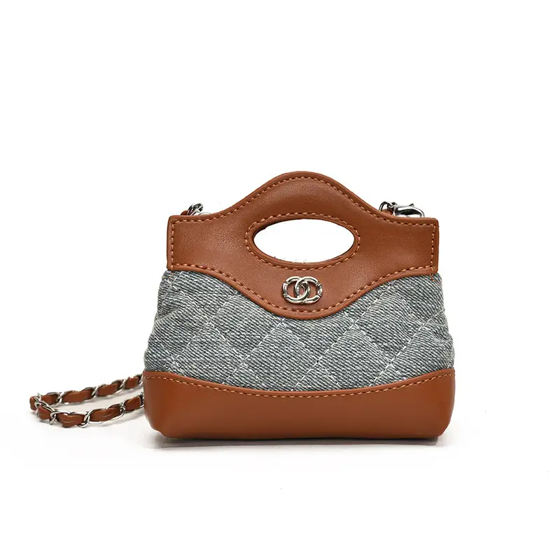 Red Quilted Rhombus Shoulder Bag for Girls - Image 6