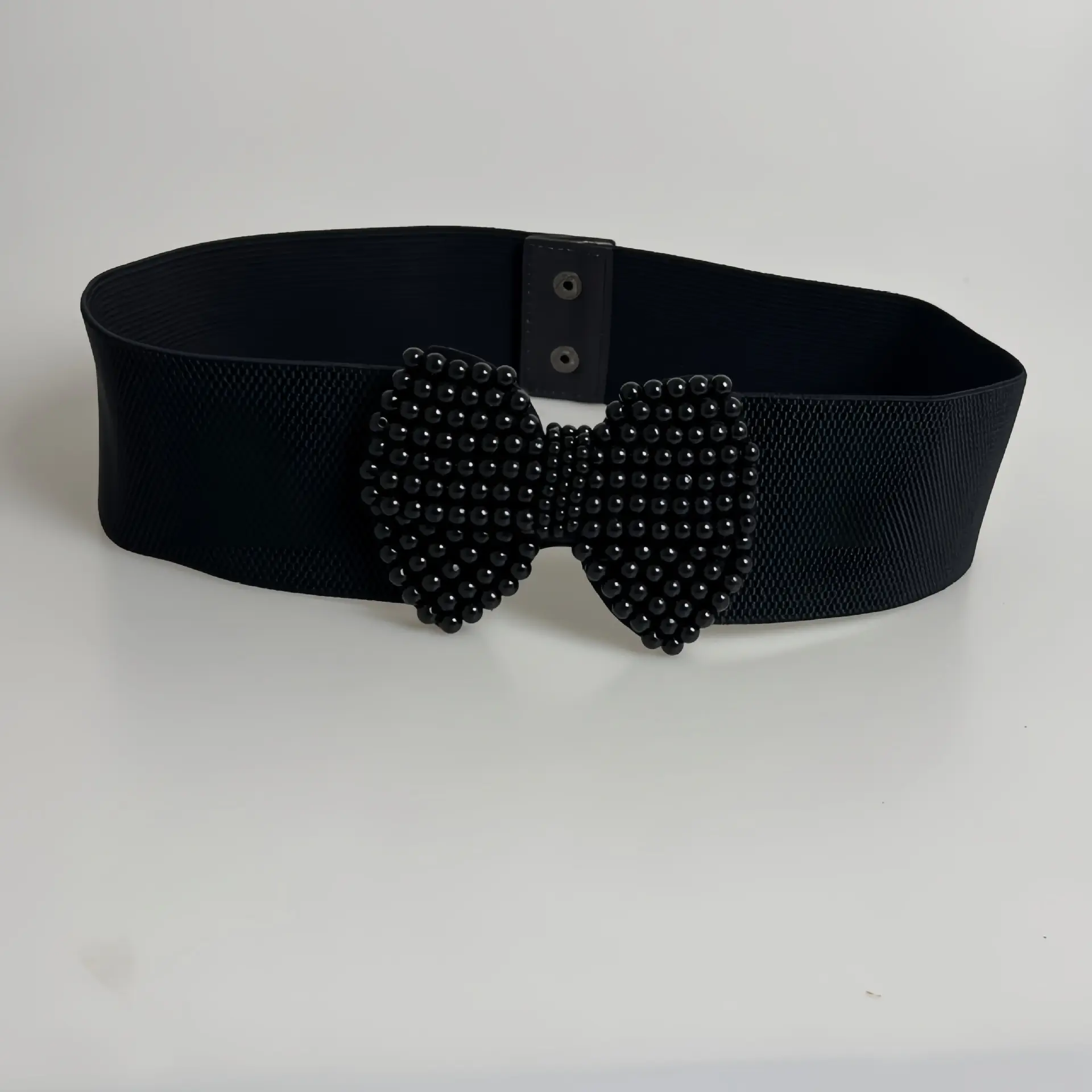 Black Pearl Bow Belt for Women — feature 1