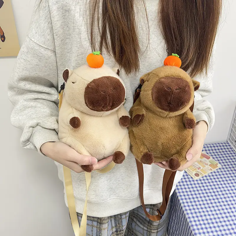 Cute Plush Kapibala Doll Bag for Girls - Image 4