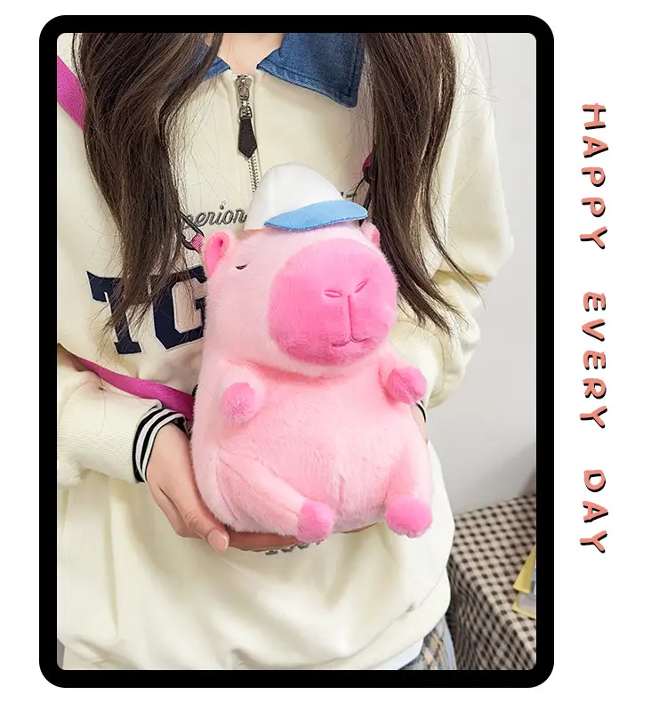 Cute Plush Kapibala Doll Bag for Girls — feature 12