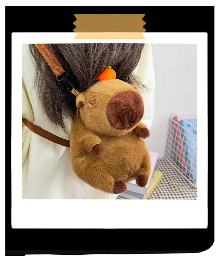 Cute Plush Kapibala Doll Bag for Girls — feature 13
