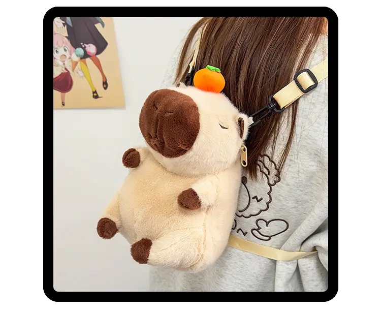 Cute Plush Kapibala Doll Bag for Girls — feature 9