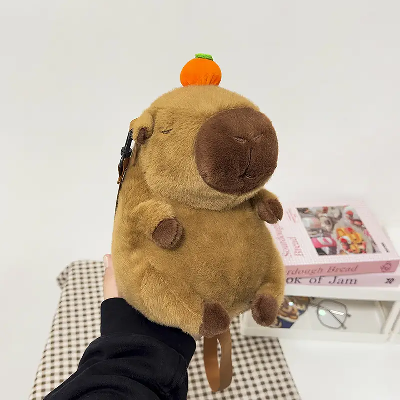 Cute Plush Kapibala Doll Bag for Girls - Image 3