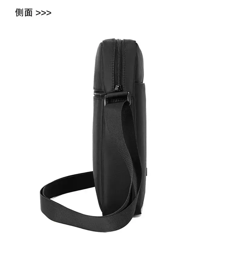 Osoce Black Large Canvas Crossbody Bag for Men Women — feature 17