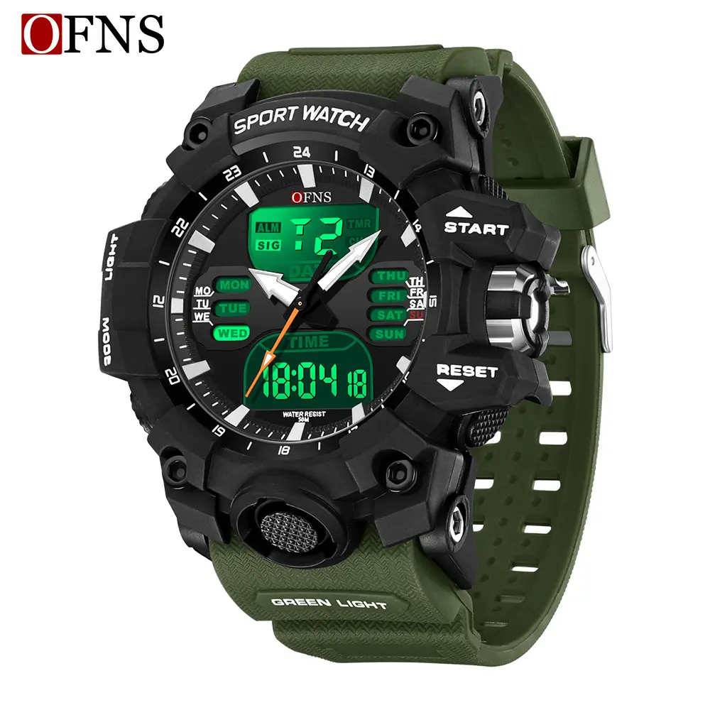 OFNS Cross-border Electronic Alarm Watch for Boys Blue White