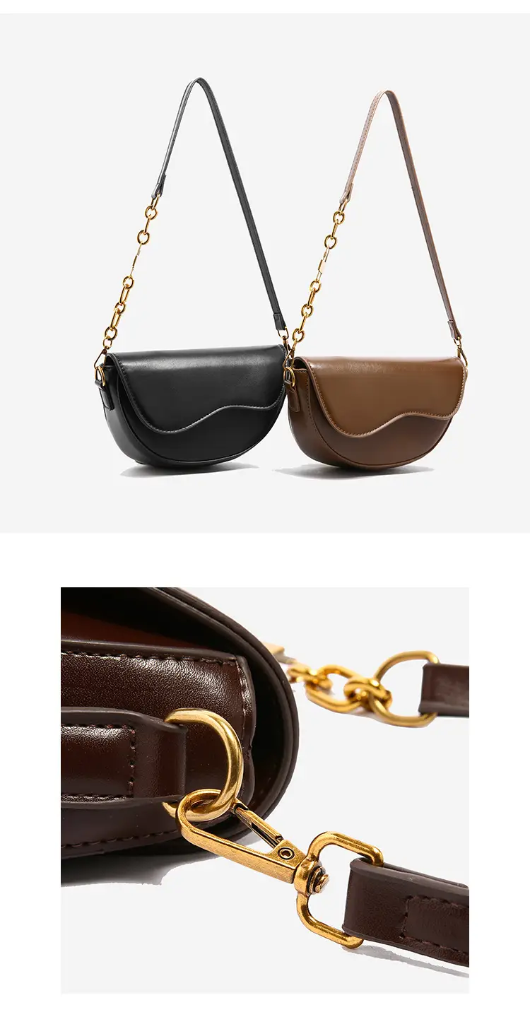 Vintage Brown Shoulder Crossbody Bag for Women — feature 6
