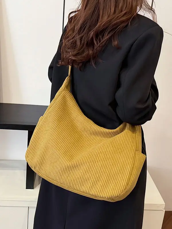 Women Crossbody Bag Black Ribbed Winter Casual 2026 - Image 7