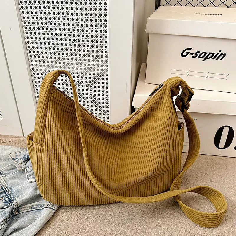 Women Crossbody Bag Black Ribbed Winter Casual 2026 - Image 4