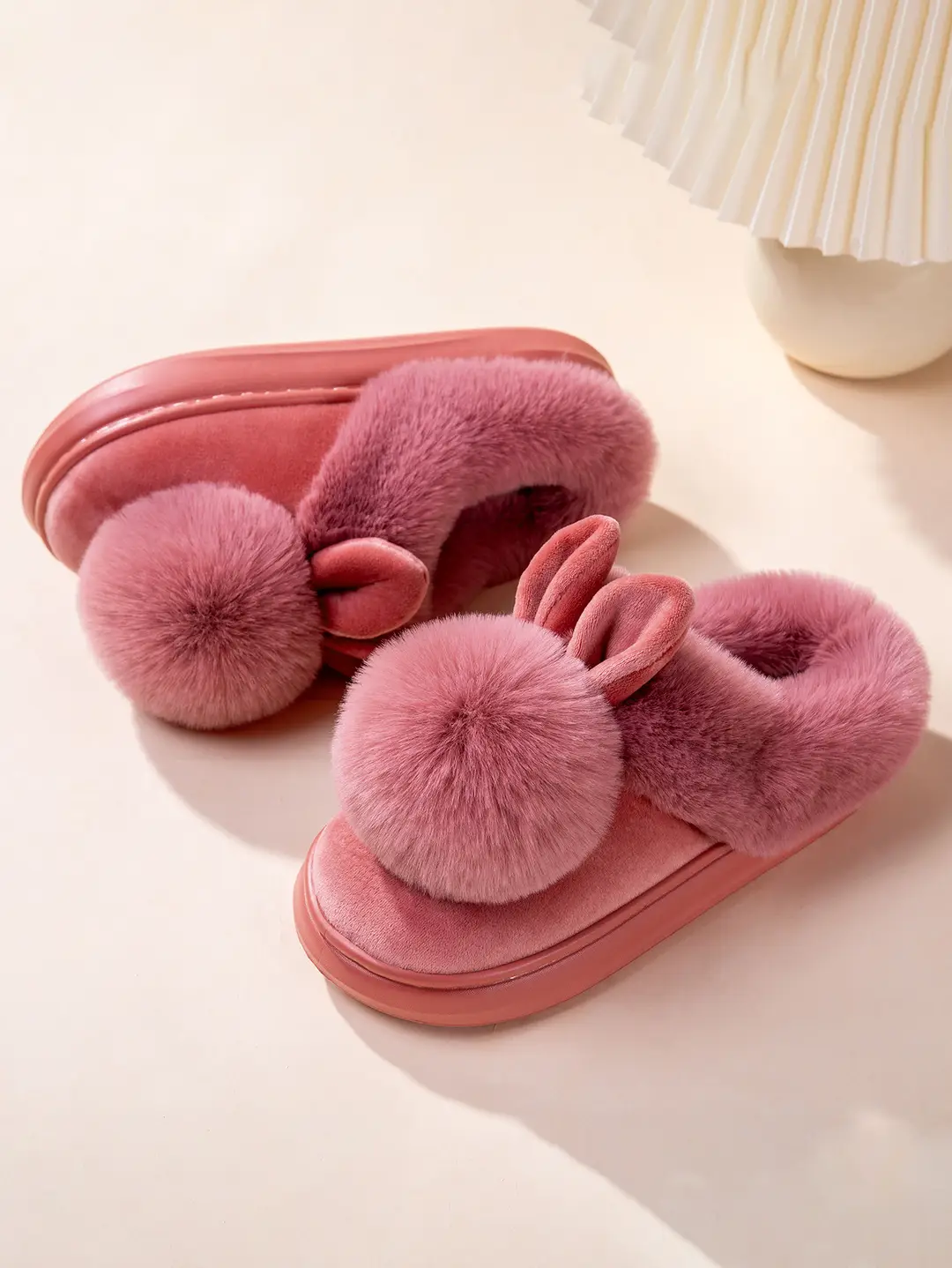 Cross-Border Girls' Cotton Slippers, Women's Cotton Slippers, All-Inclusive Plush Slippers, Women's Foot-Wrapped Home Warm Ladies' Fur Slippers — feature 11