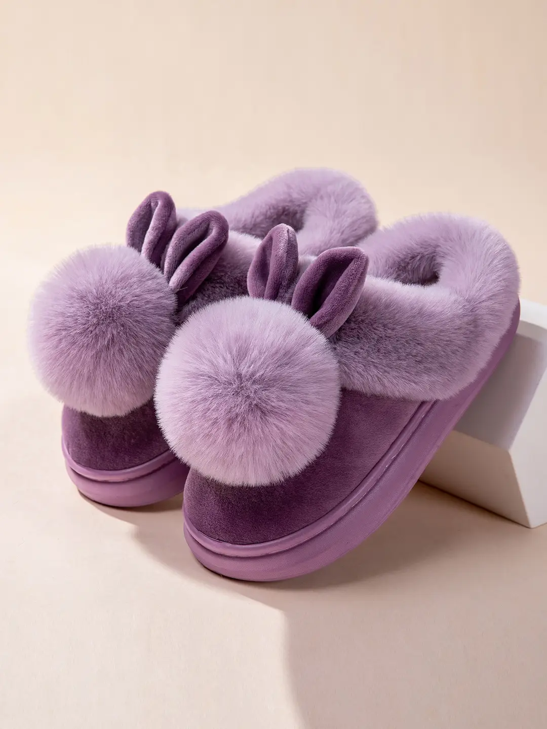 Cross-Border Girls' Cotton Slippers, Women's Cotton Slippers, All-Inclusive Plush Slippers, Women's Foot-Wrapped Home Warm Ladies' Fur Slippers — feature 16