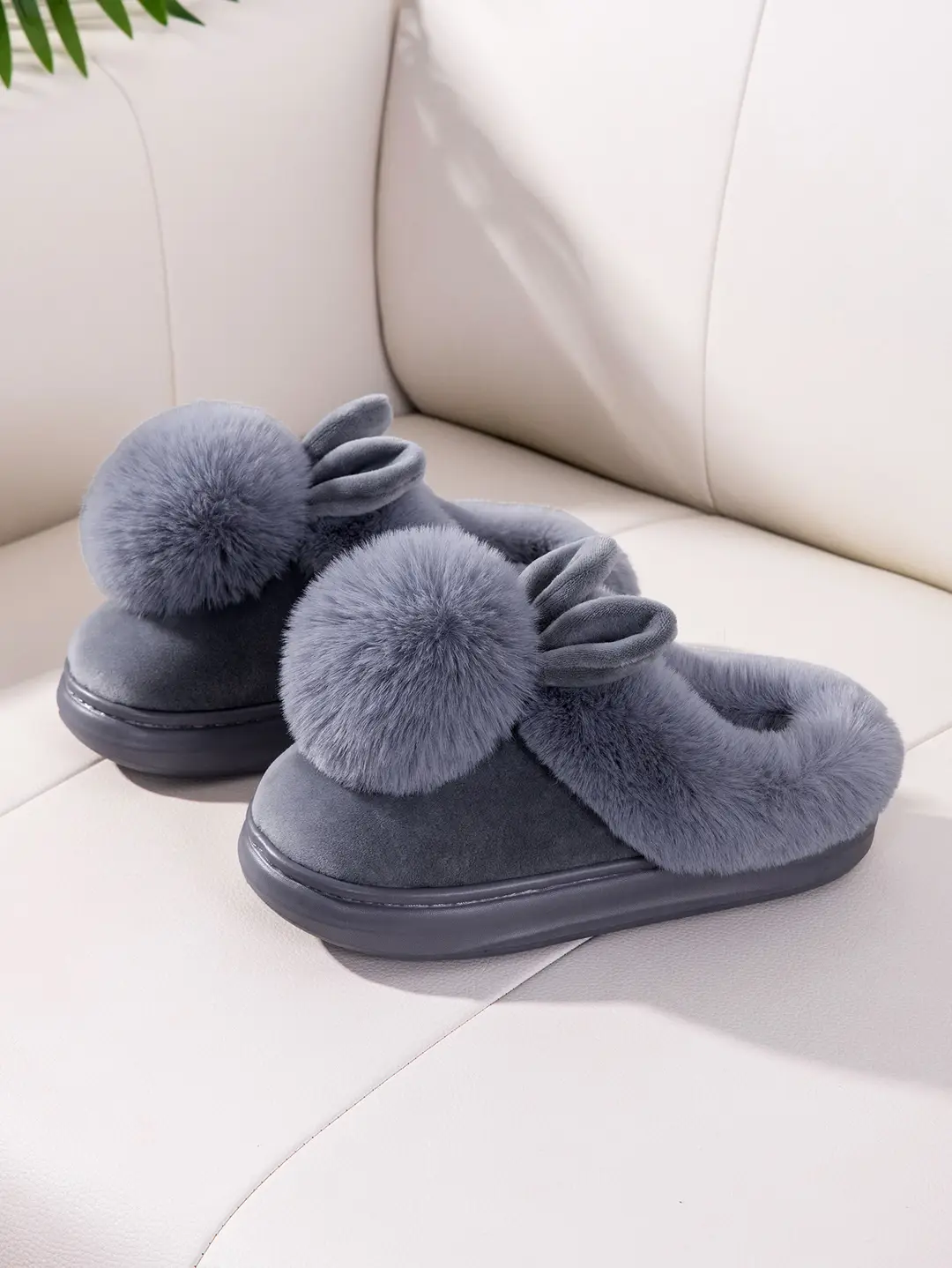 Cross-Border Girls' Cotton Slippers, Women's Cotton Slippers, All-Inclusive Plush Slippers, Women's Foot-Wrapped Home Warm Ladies' Fur Slippers — feature 22