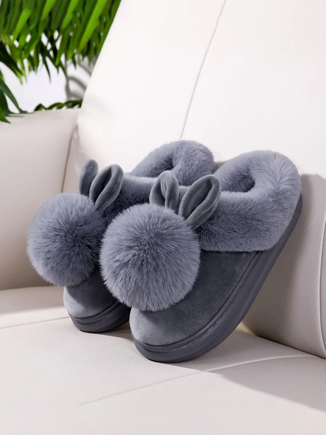 Cross-Border Girls' Cotton Slippers, Women's Cotton Slippers, All-Inclusive Plush Slippers, Women's Foot-Wrapped Home Warm Ladies' Fur Slippers — feature 23