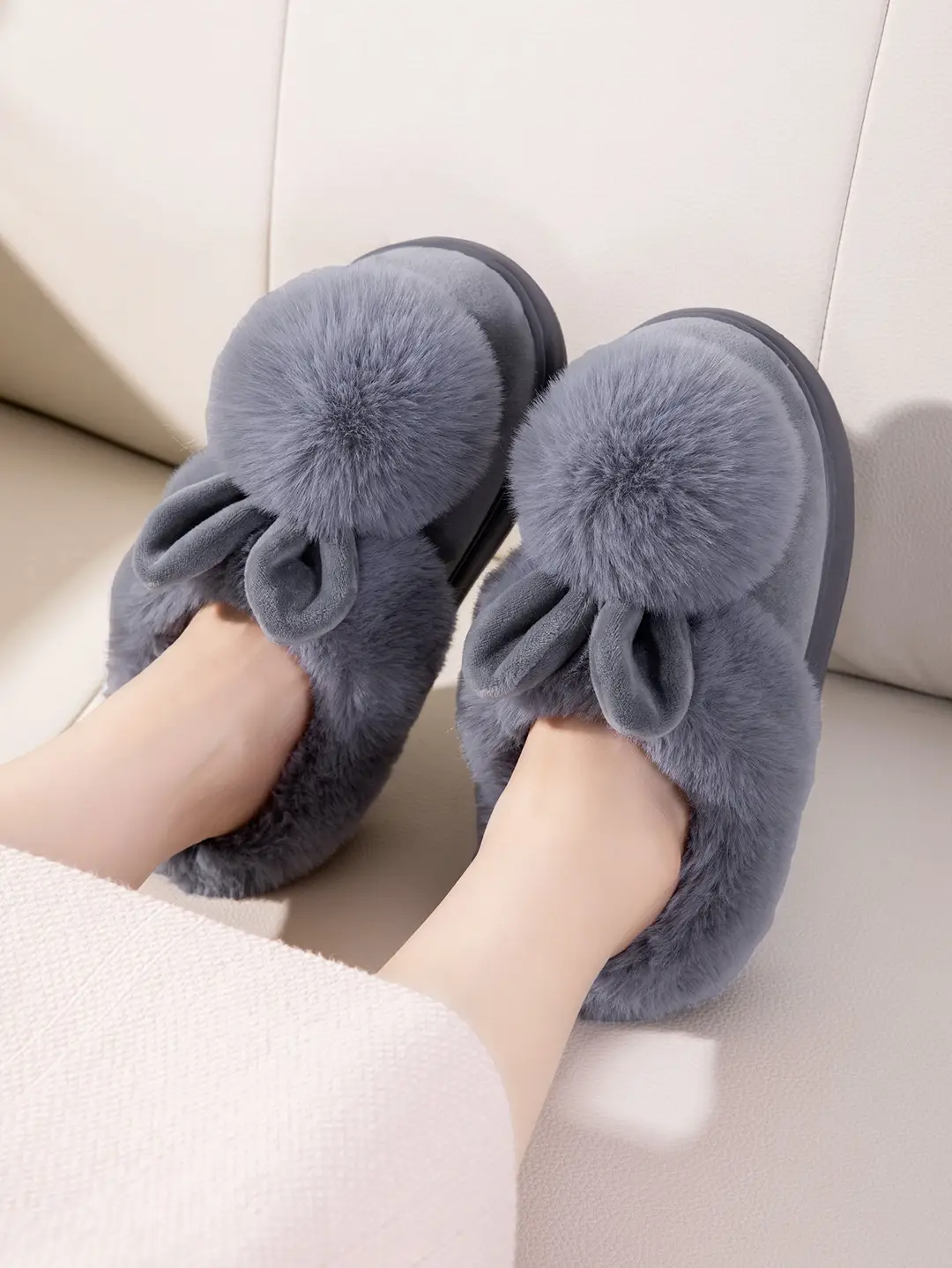 Cross-Border Girls' Cotton Slippers, Women's Cotton Slippers, All-Inclusive Plush Slippers, Women's Foot-Wrapped Home Warm Ladies' Fur Slippers — feature 27