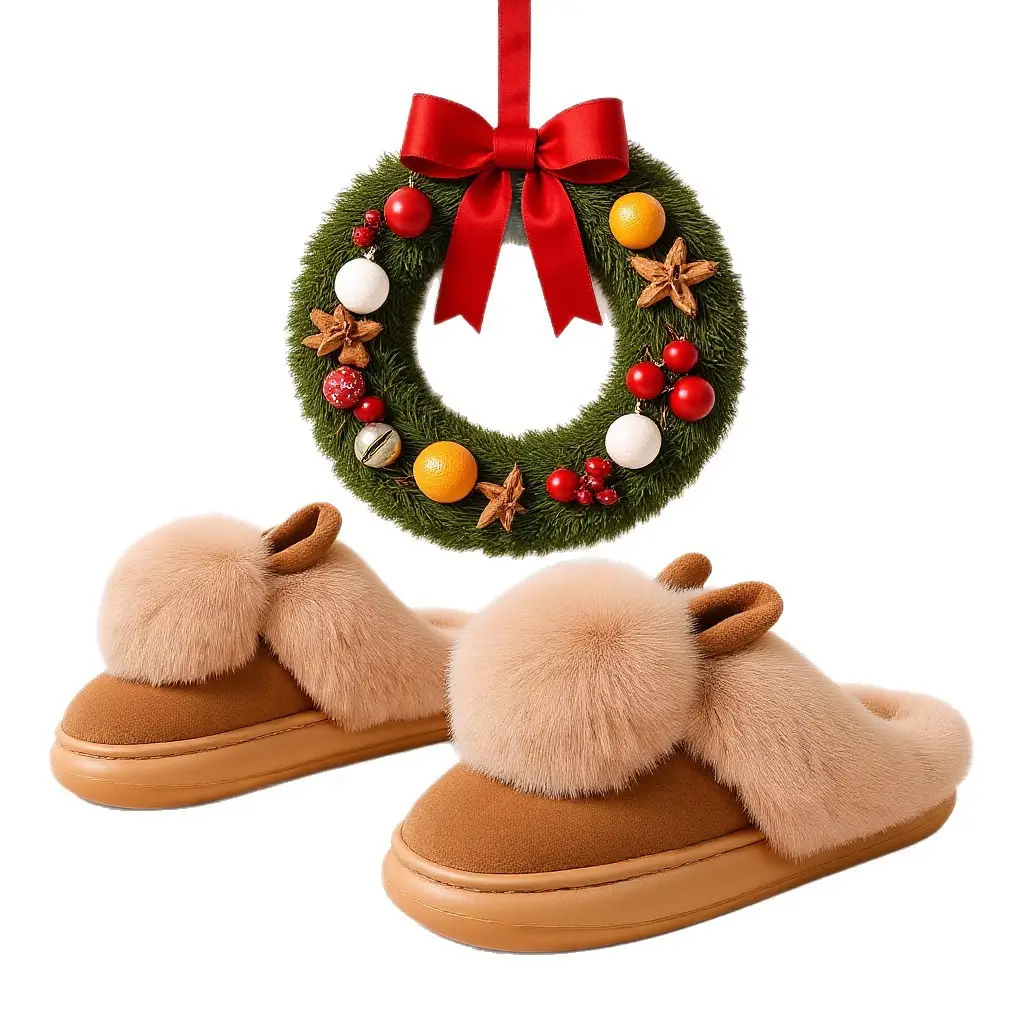 Cross-Border Girls' Cotton Slippers, Women's Cotton Slippers, All-Inclusive Plush Slippers, Women's Foot-Wrapped Home Warm Ladies' Fur Slippers — feature 29