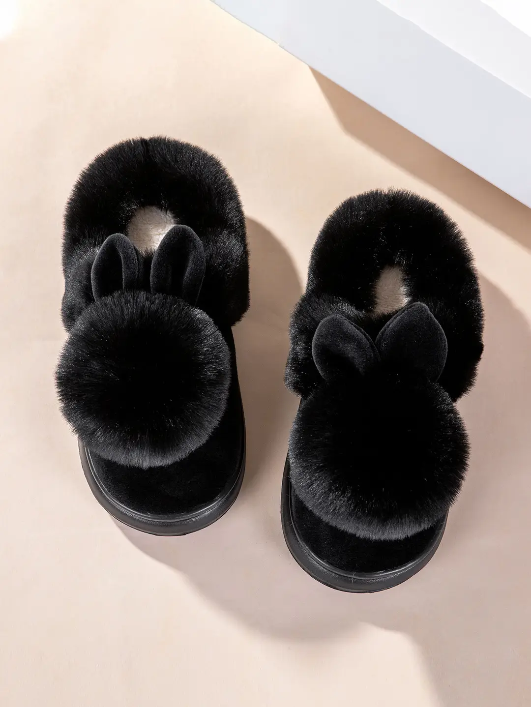Cross-Border Girls' Cotton Slippers, Women's Cotton Slippers, All-Inclusive Plush Slippers, Women's Foot-Wrapped Home Warm Ladies' Fur Slippers — feature 5
