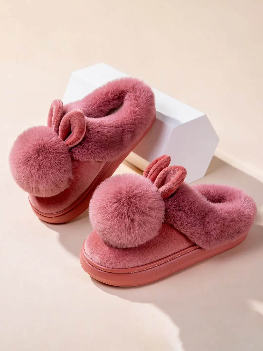 Cross-Border Girls' Cotton Slippers, Women's Cotton Slippers, All-Inclusive Plush Slippers, Women's Foot-Wrapped Home Warm Ladies' Fur Slippers — feature 7
