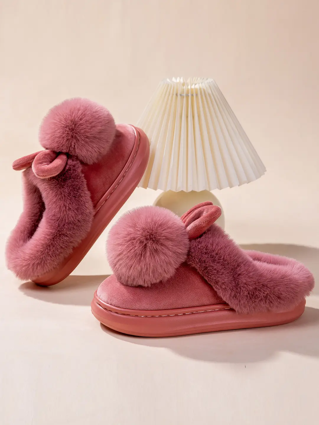 Cross-Border Girls' Cotton Slippers, Women's Cotton Slippers, All-Inclusive Plush Slippers, Women's Foot-Wrapped Home Warm Ladies' Fur Slippers — feature 8