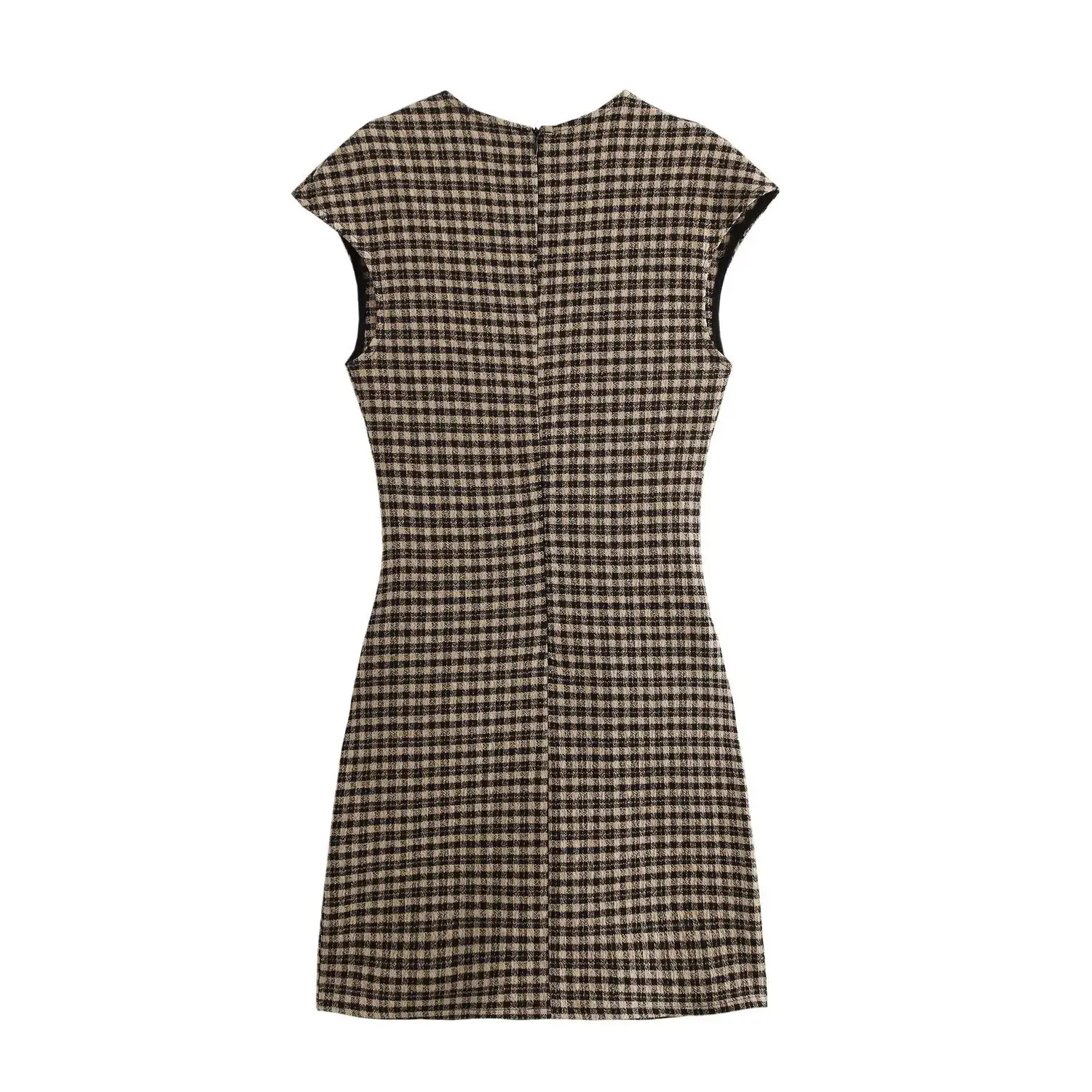 Cross-border New Round Neck Slim Fit Dress — feature 3