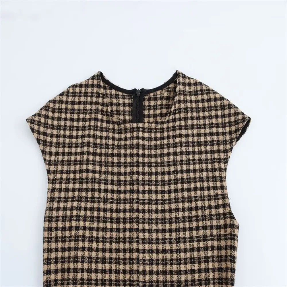 Cross-border New Round Neck Slim Fit Dress — feature 4