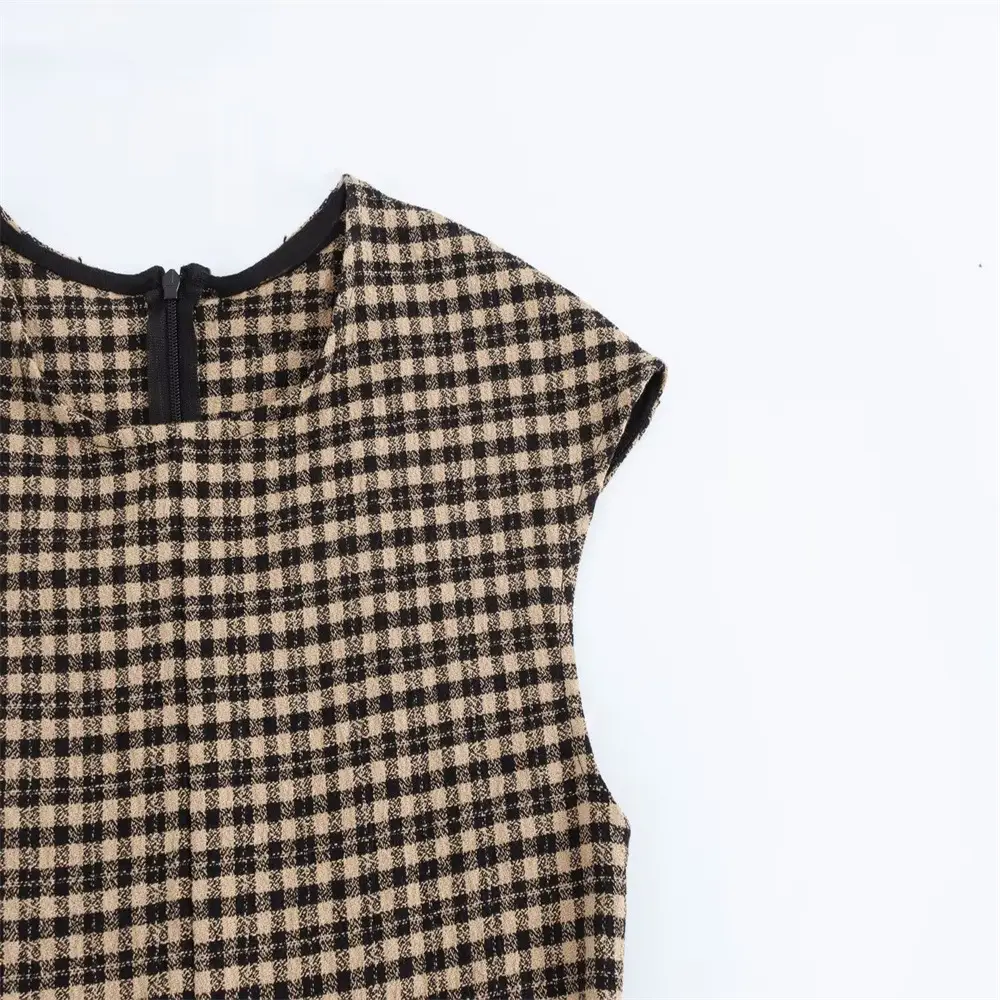 Cross-border New Round Neck Slim Fit Dress — feature 7