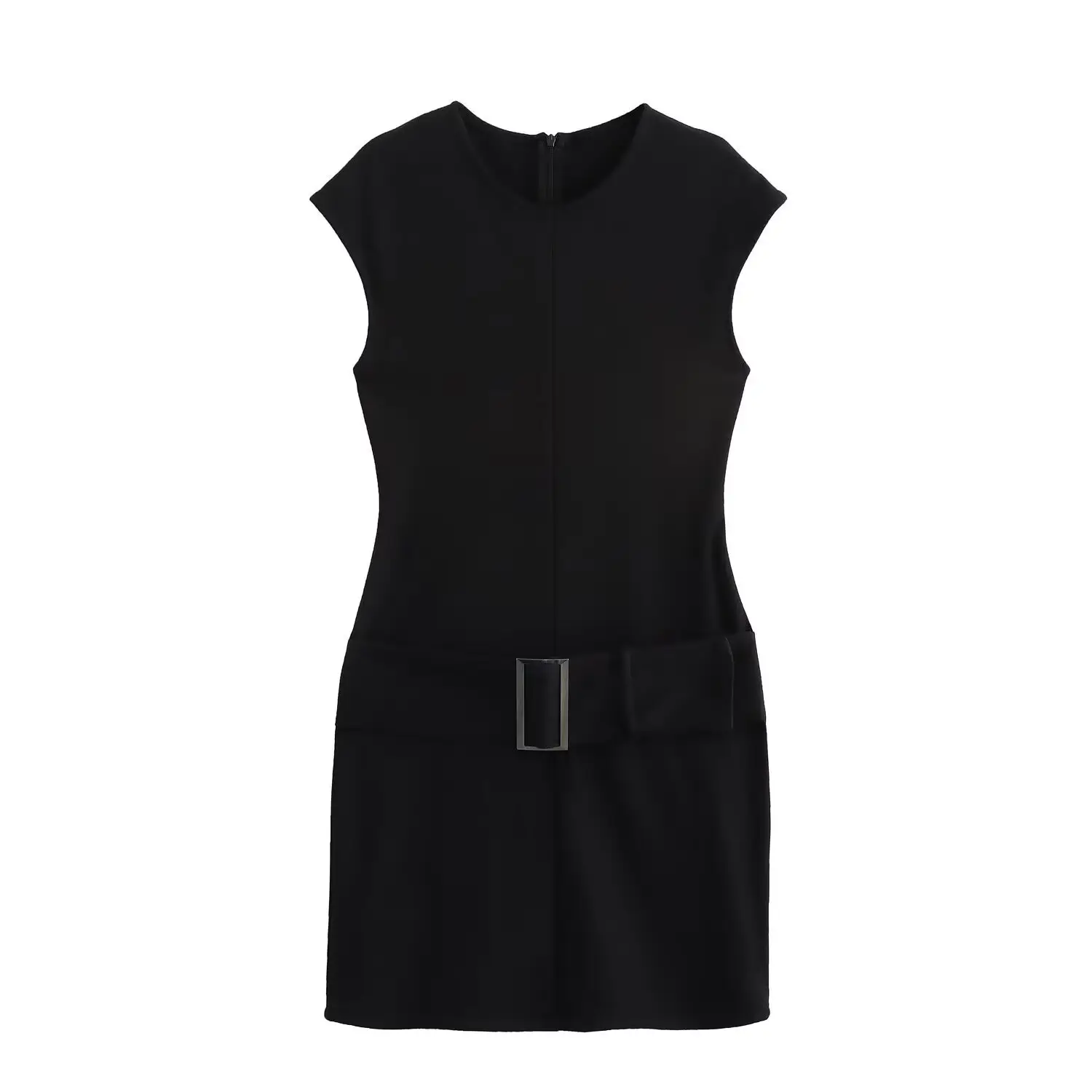 Cross-border New Round Neck Slim Fit Dress - Image 2