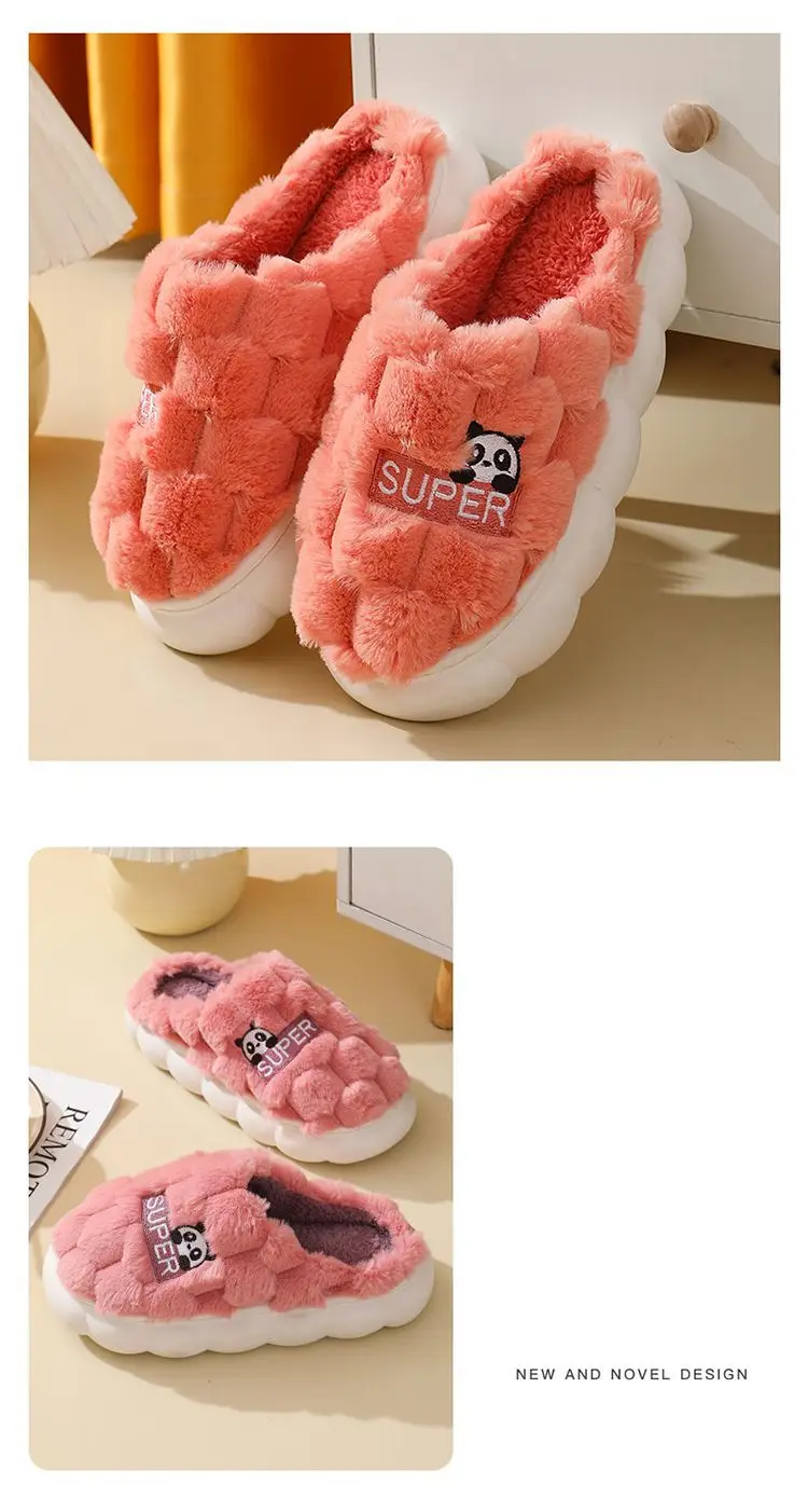 Women's Cotton Fleece Slippers Green New Winter — feature 13