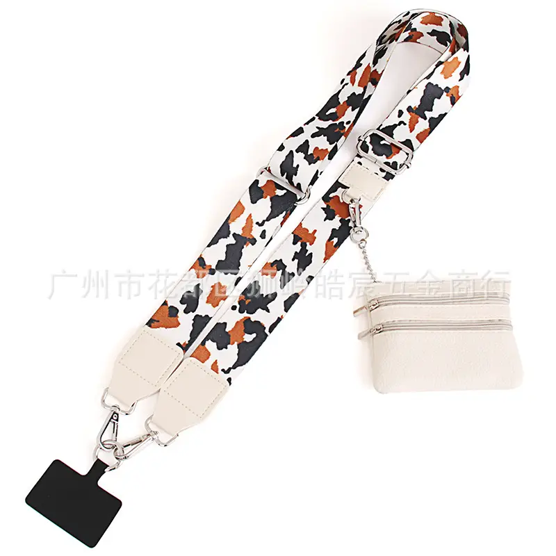 Purple Geometric Crossbody Phone Strap for Women