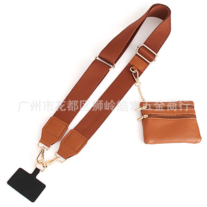 Purple Geometric Crossbody Phone Strap for Women