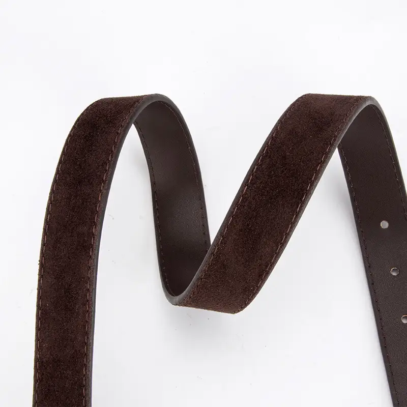 Black Frosted Anti-Velvet Square Button Belt for Women - Image 17
