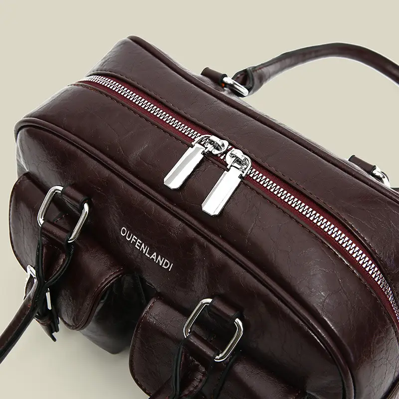 Women's Black PU Leather Shoulder Bag 2024 - Image 6