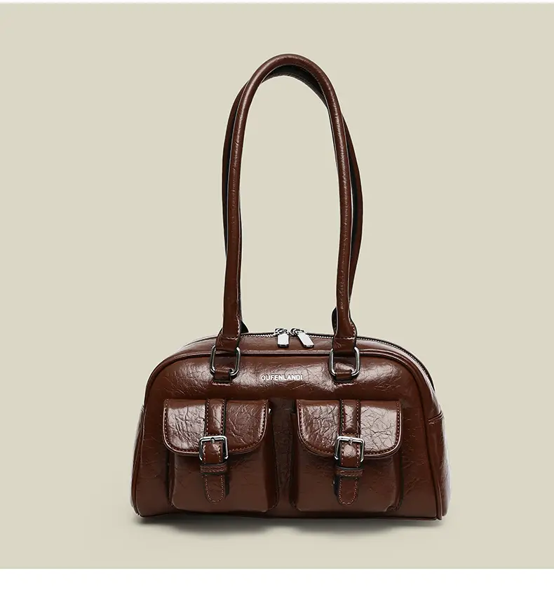 Women's Black PU Leather Shoulder Bag 2024 — feature 15