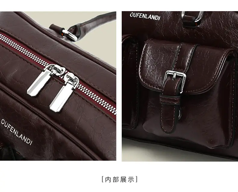 Women's Black PU Leather Shoulder Bag 2024 — feature 6