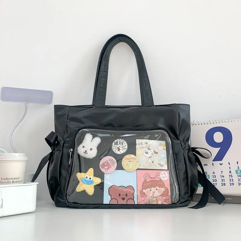 Japanese Secondary Bow Pain Bag Big Food Jk Lolita Girl Shoulder Bag Ribbon Bag Student Bag - Image 8