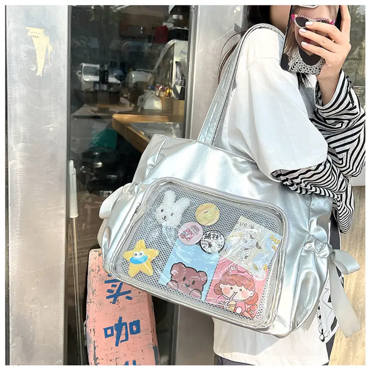 Japanese Secondary Bow Pain Bag Big Food Jk Lolita Girl Shoulder Bag Ribbon Bag Student Bag — feature 21