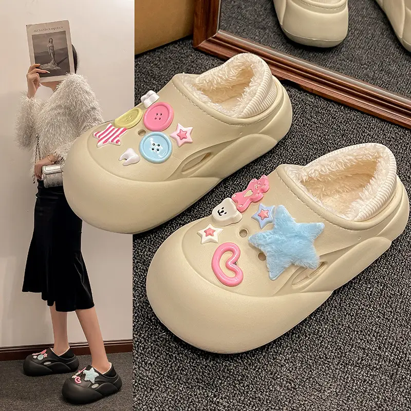 Women's Cute Plush Slip-On Shoes with Soft Sole - Image 4