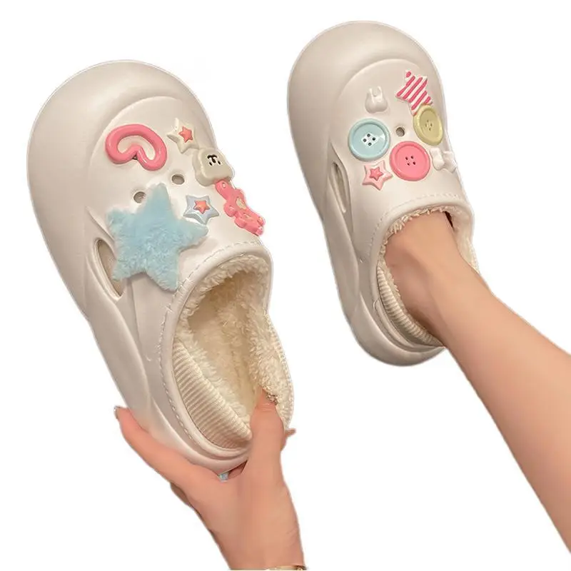 Women's Cute Plush Slip-On Shoes with Soft Sole - Image 8